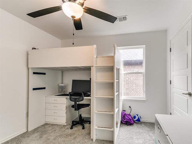 6516 SE 87th St, Oklahoma City, OK 73135 - office featuring light colored carpet and a ceiling fan