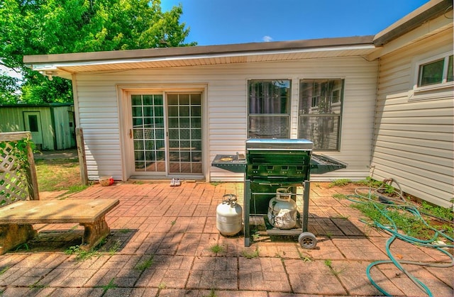 2317 N Redmond Ave, Bethany, OK 73008 - view of patio featuring grilling area