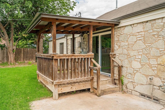 1200 NW 95th St, Oklahoma City, OK 73114 - view of wooden terrace