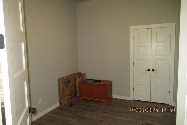 3909 Sorano Dr, Moore, OK 73160 - unfurnished room featuring dark wood finished floors and baseboards