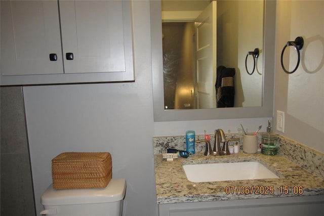 3909 Sorano Dr, Moore, OK 73160 - bathroom with toilet and vanity