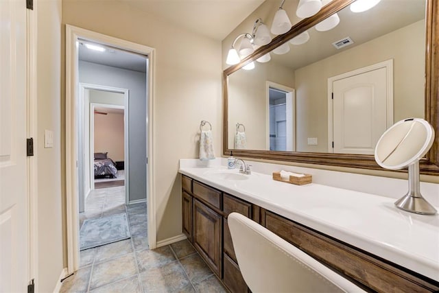 2803 Hidden Prairie Way, Edmond, OK 73013 - bathroom featuring vanity and connected bathroom