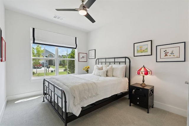 209 Pont Neuf Ct, Edmond, OK 73034 - bedroom featuring carpet and a ceiling fan
