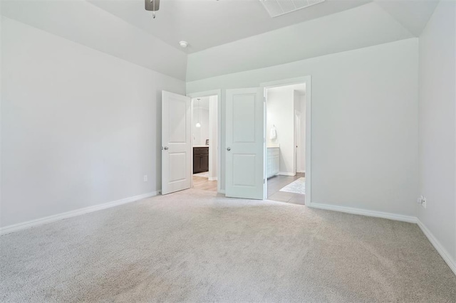 1512 N Kamryn Way, Mustang, OK 73064 - unfurnished bedroom with light colored carpet and connected bathroom