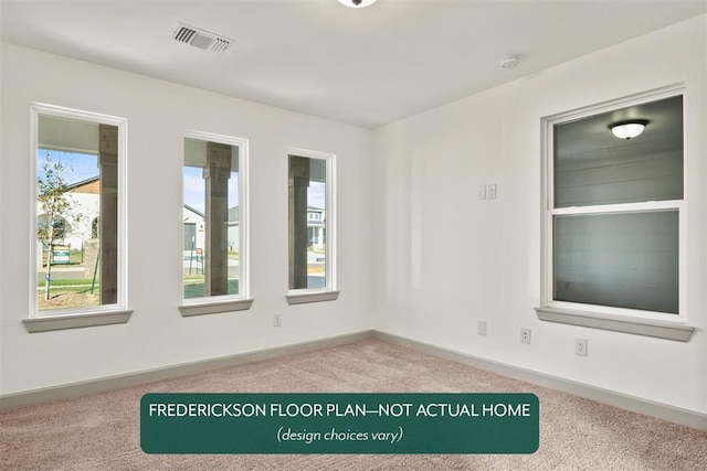 15805 Nighthawk Dr, Moore, OK 73170 - spare room featuring carpet flooring and baseboards