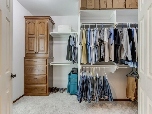 559 Silver Tree Cir, Choctaw, OK 73020 - spacious closet featuring carpet floors