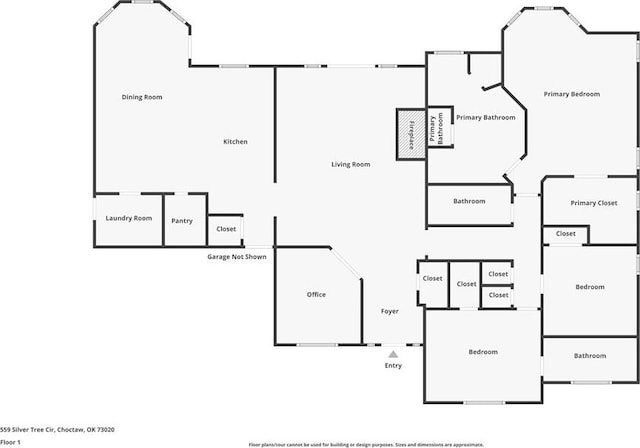 559 Silver Tree Cir, Choctaw, OK 73020 - view of home floor plan