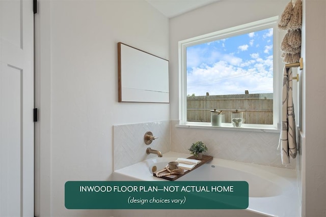 449 Vista Dr, Yukon, OK 73099 - full bath with a garden tub