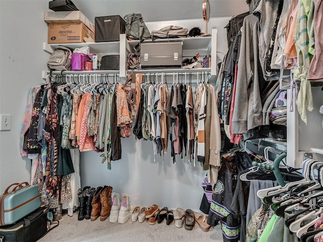 1801 Wagon Trail Blvd, Harrah, OK 73045 - spacious closet with carpet floors
