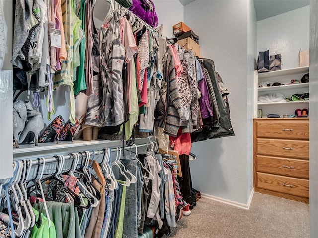 1801 Wagon Trail Blvd, Harrah, OK 73045 - walk in closet featuring carpet flooring