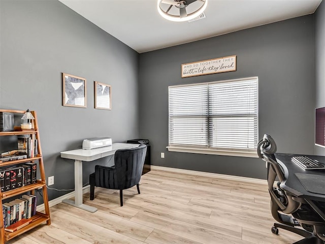 10824 NW 32nd Ter, Yukon, OK 73099 - office featuring wood finished floors and baseboards