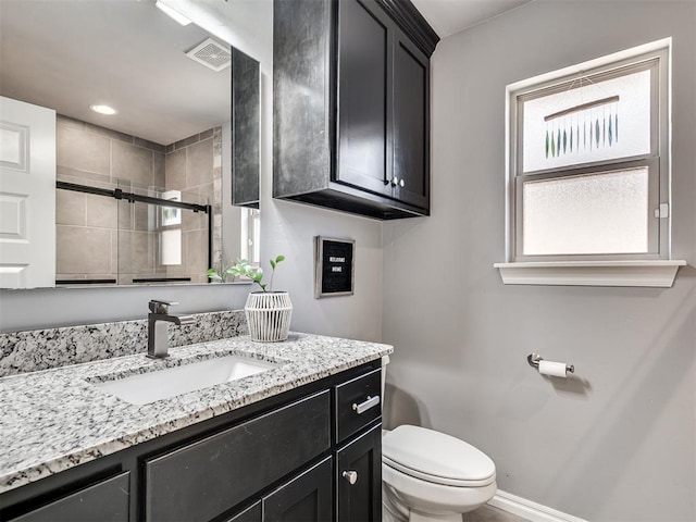 10824 NW 32nd Ter, Yukon, OK 73099 - bathroom with a stall shower and vanity