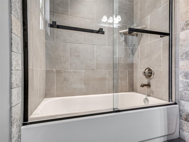 10824 NW 32nd Ter, Yukon, OK 73099 - full bath with shower / bath combination with glass door