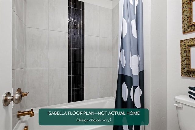 801 Caladium Dr, Yukon, OK 73099 - full bath with shower / tub combo and toilet