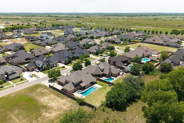 4409 Farm Hill Rd, Norman, OK 73072 - aerial view of residential area featuring a pool