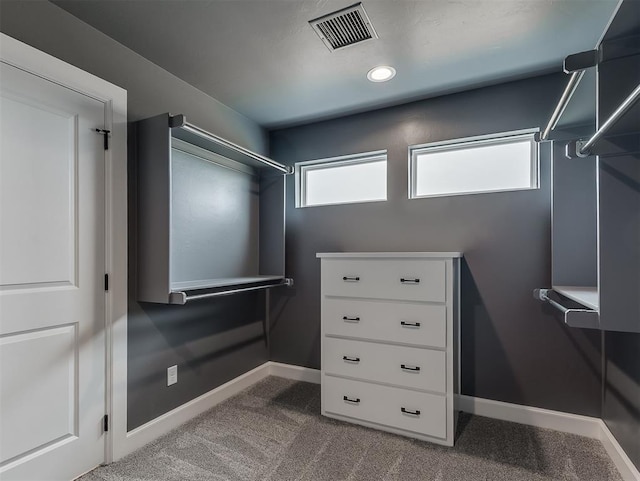 7431 NE Hawk Dr, Piedmont, OK 73078 - spacious closet with dark carpet
