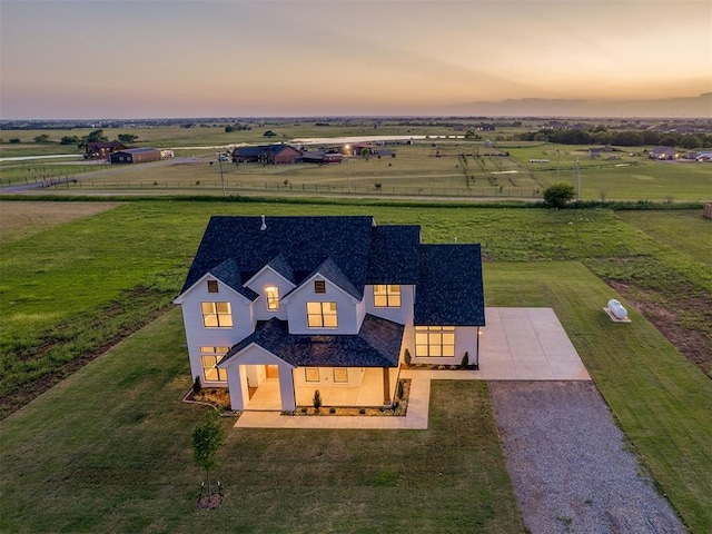 7431 NE Hawk Dr, Piedmont, OK 73078 - overview of rural landscape