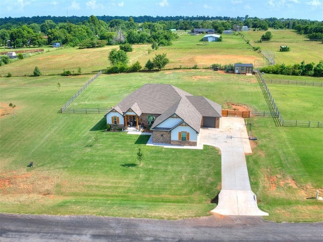 2315 Dixie Dr, Blanchard, OK 73010 - aerial view of sparsely populated area with a pastoral area