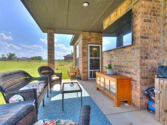 2315 Dixie Dr, Blanchard, OK 73010 - view of patio / terrace with an outdoor hangout area