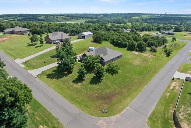 7324 Ridge Manor Ln, Oklahoma City, OK 73150 - drone / aerial view of a forest