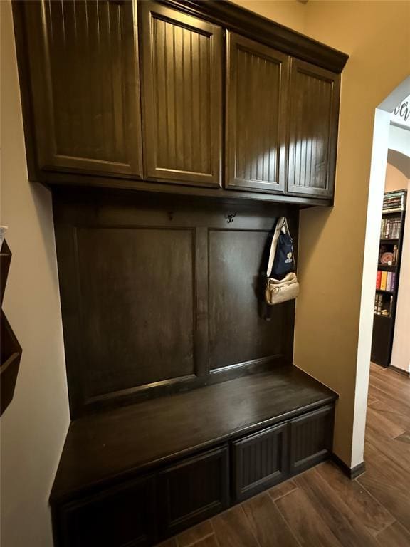 18641 Como Dr, Edmond, OK 73012 - mudroom with dark wood-type flooring