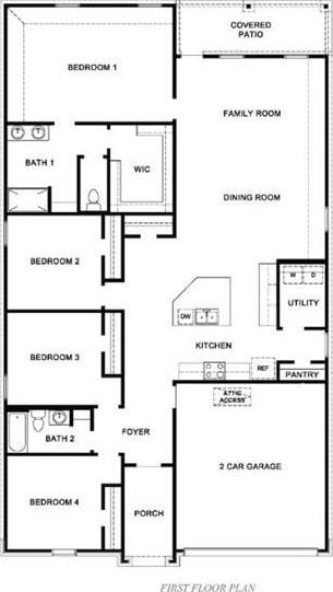10201 NW 28th Ter, Yukon, OK 73099 - view of floor plan / room layout