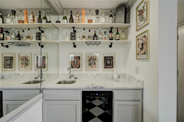 4400 Hemingway Dr Unit 259, Oklahoma City, OK 73118 - indoor wet bar with beverage cooler