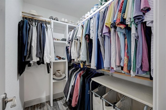 4400 Hemingway Dr Unit 259, Oklahoma City, OK 73118 - walk in closet with wood finished floors