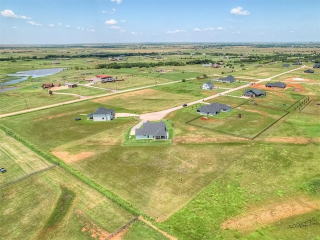 7290 NE Hawk Dr, Piedmont, OK 73078 - aerial view of sparsely populated area featuring a large body of water