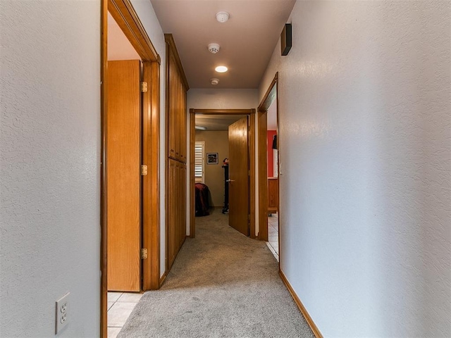 4821 SE 52nd St, Oklahoma City, OK 73135 - hall featuring light colored carpet and a textured wall