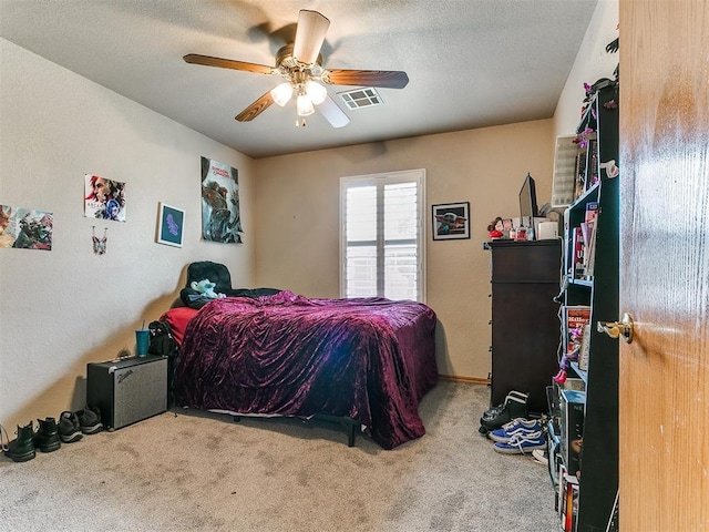 4821 SE 52nd St, Oklahoma City, OK 73135 - bedroom with carpet floors and ceiling fan