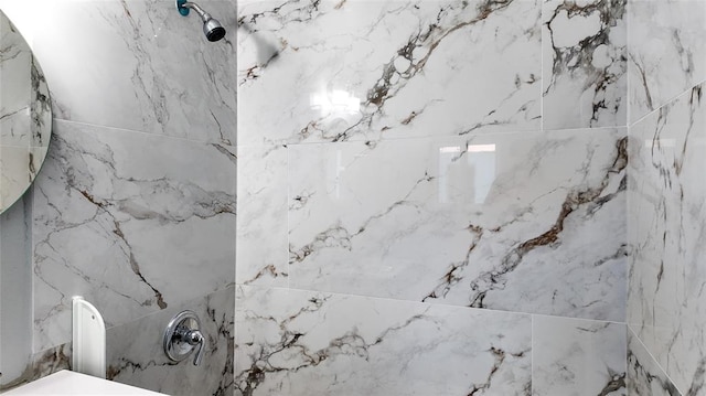 5717 S Francis Ave, Oklahoma City, OK 73109 - bathroom view of a marble finish shower