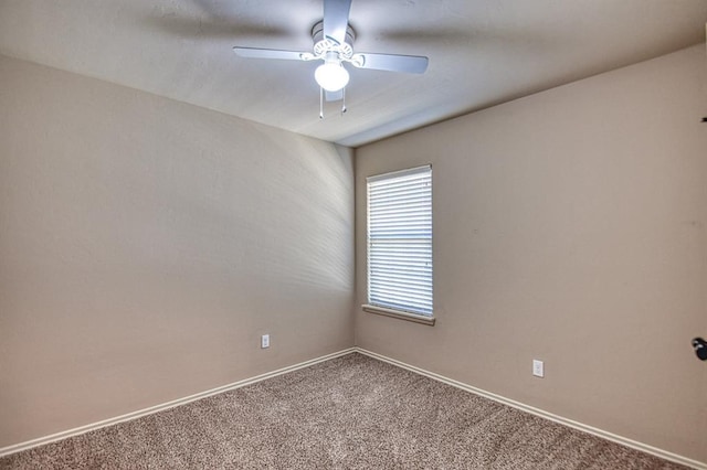9544 SW 27th St, Oklahoma City, OK 73128 - spare room featuring carpet and ceiling fan