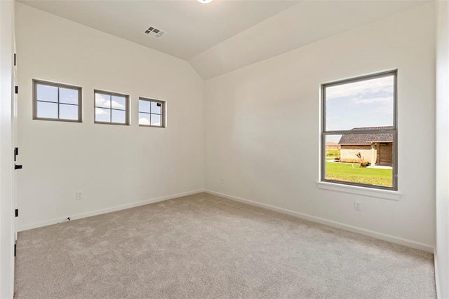29744 Jade St, Cashion, OK 73016 - empty room with carpet flooring and lofted ceiling
