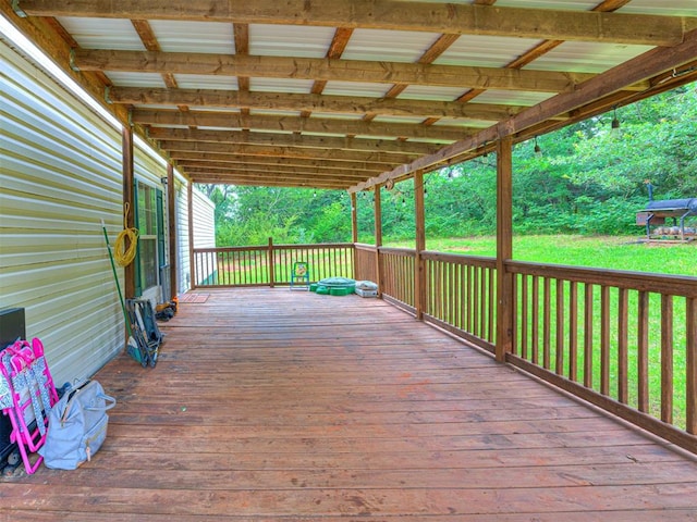 15251 E Waterloo Rd, Arcadia, OK 73007 - view of wooden terrace