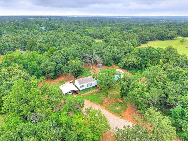 15251 E Waterloo Rd, Arcadia, OK 73007 - drone / aerial view of a forest