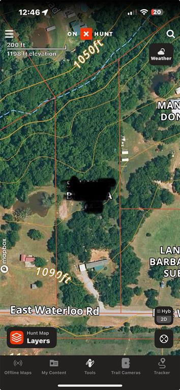 15251 E Waterloo Rd, Arcadia, OK 73007 - map / location with property parcel outlined