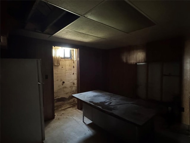 415 N Wentz St, Guthrie, OK 73044 - finished basement featuring freestanding refrigerator