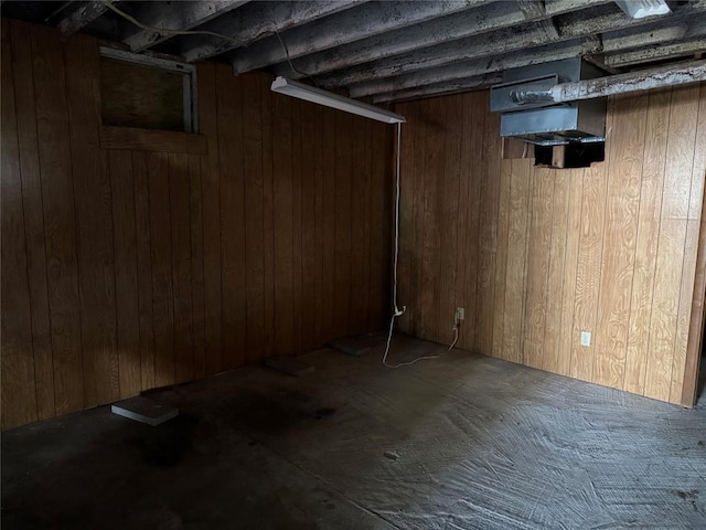 415 N Wentz St, Guthrie, OK 73044 - basement featuring wooden walls