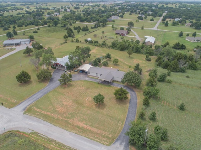 1300 Hutton Rd, Marlow, OK 73055 - aerial view of property's location featuring rural landscape