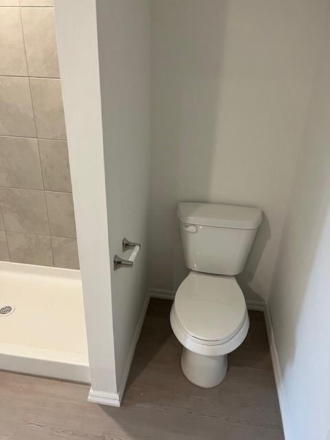 9616 NW 125th Ter, Yukon, OK 73099 - full bath featuring a stall shower and wood finished floors