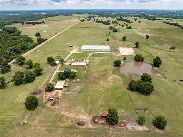 105074 N 3770th Rd, Okemah, OK 74859 - aerial view of sparsely populated area