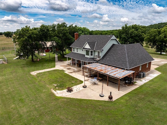 105074 N 3770th Rd, Okemah, OK 74859 - view from above of property