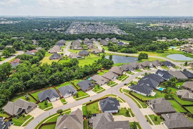 512 NW 186th St, Edmond, OK 73012 - aerial view of residential area featuring a large body of water