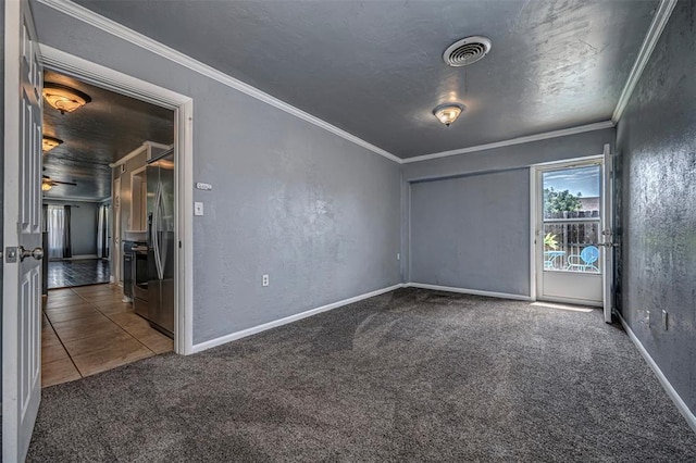 2100 Barclay Rd, Oklahoma City, OK 73120 - unfurnished room featuring carpet and ornamental molding