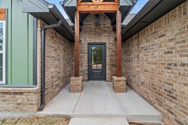 1244 Layla Ln, Blanchard, OK 73010 - view of exterior entry with brick siding