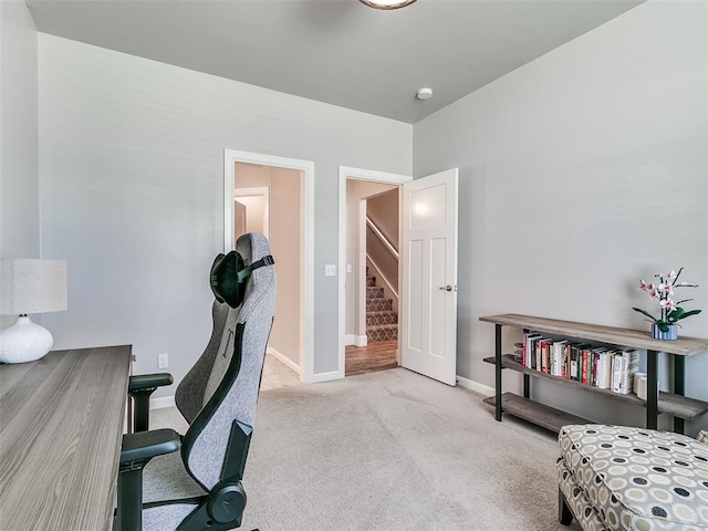 609 Newport Bridge Dr, Edmond, OK 73034 - carpeted office with baseboards