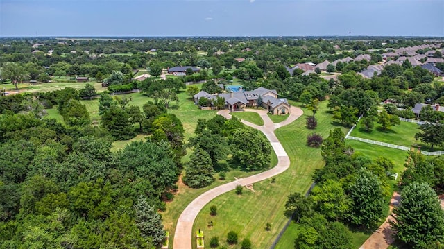 1701 Woodhill Rd, Edmond, OK 73025 - aerial view of property's location featuring a tree filled landscape