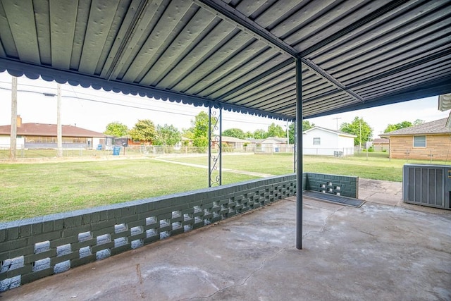 1212 S Main St, Kingfisher, OK 73750 - fenced backyard featuring a patio