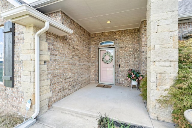 28 143rd St, Oklahoma City, OK 73170 - property entrance with brick siding